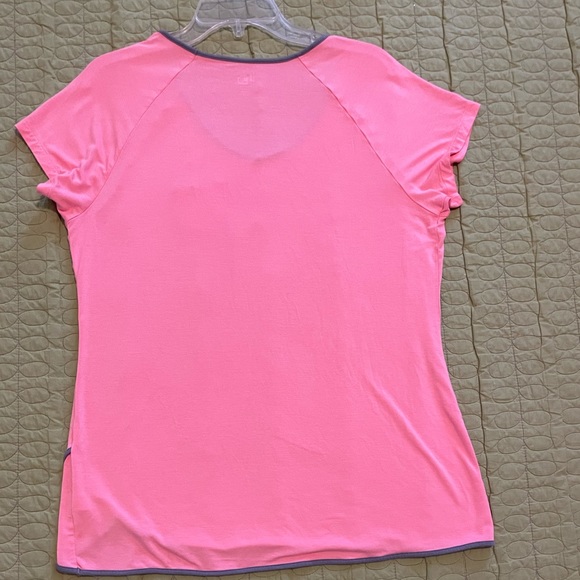 New Directions PJS Intimates 2PC Orange & Gray Pullover Top, Capri Bottom Sz Lg - Picture 7 of 12